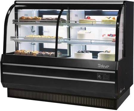 Turbo Air TCGB-60CO-B-N 5' Ref. & Dry Bakery Case - Black