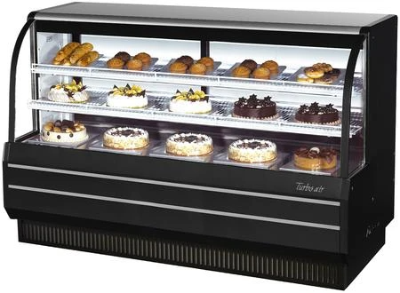 Turbo Air TCGB-72-B-N 6' Bakery Case-Refrigerated - Black