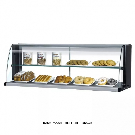 Turbo Air TOMD-50HW 50"L Non Ref. Top Case-High, 2 Tiers (white)